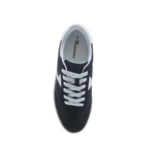 Nueva Zapatilla Deportiva No Boundaries Talla 11 Para Mujer Negra Plataforma Con Cordones - Imagen 7 de 19