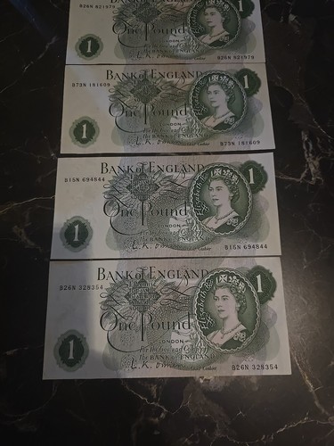 O’Brien One Pound Banknote Sehr guter Zustand X4 - Bild 6 von 8