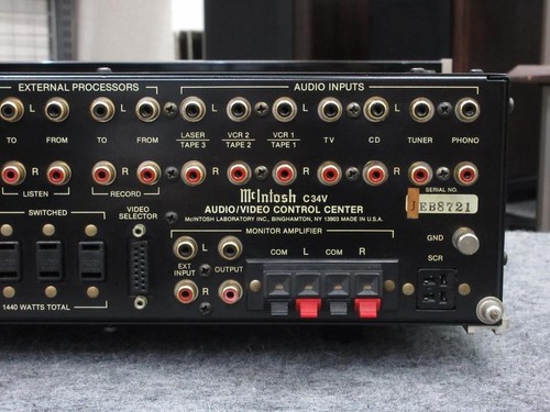 McIntosh C34V Transistor Control Amplifier Preamp, Used - Picture 11 of 12