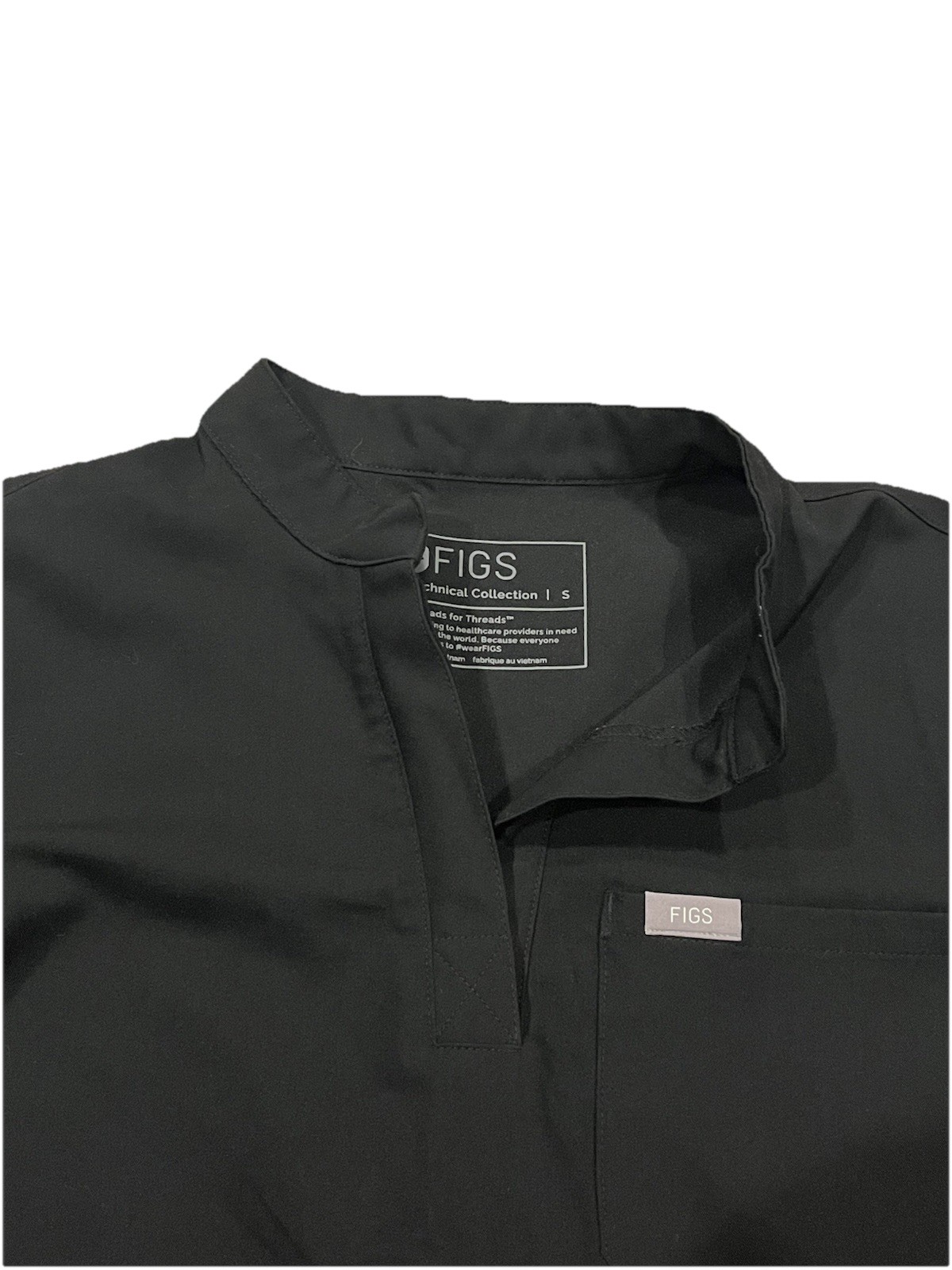 Figs Women’s S Maternity Black Scrub Set Zamora S/P Joggers S Top Healthcare