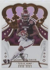 2020 Chronicles Draft Picks Crown Royale Mirror Holo /149 Quartney Davis #66 8x7