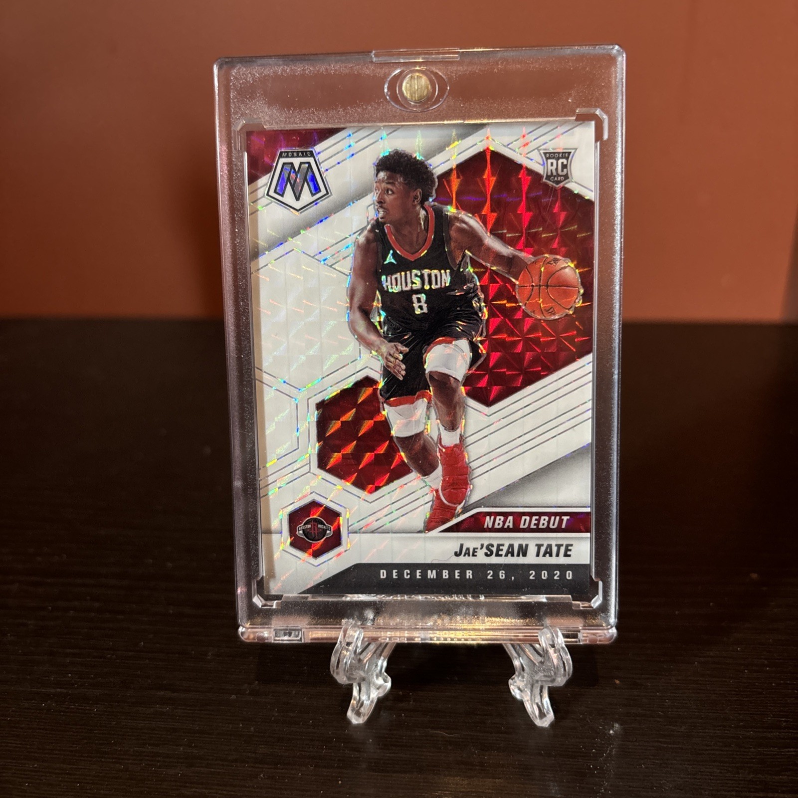 2020-21 Panini Mosaic JaeāSean Tate NBA Debut White /25 Prizm RC SSP Case Hit