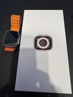 Apple Watch Ultra 49mm tytanowa obudowa z pomarańczowym alpejskim paskiem pętli