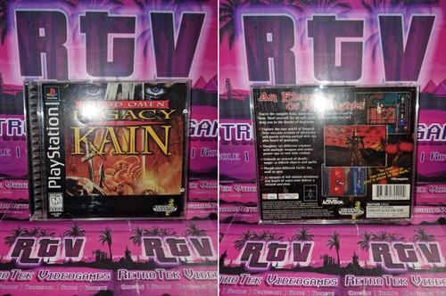 🇺🇸🇨🇦 BLOOD OMEN LEGACY OF KAIN NTSC-U/C PS1 SONY CIB 100% RARE SLUS-00662 - Picture 3 of 24