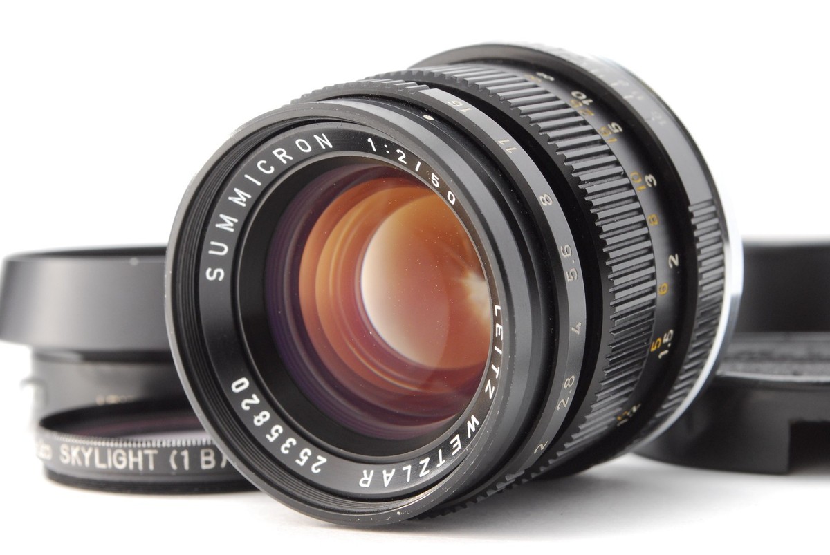 【美品】Leica SUMMICRON-M 50mm f2 3rd Near MINT] Leica Summicron M 50mm f/2 Ver.3 Black From JAPAN