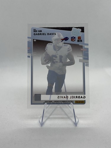 2020 Panini Chronicles Clearly Donruss Rated Rookie Red /199 Gabriel Davis RC - Picture 2 of 2