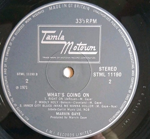 Marvin Gaye 'What's Going On' 12"Vinyl LP EX/EX ,no lyric sheet - Picture 9 of 11