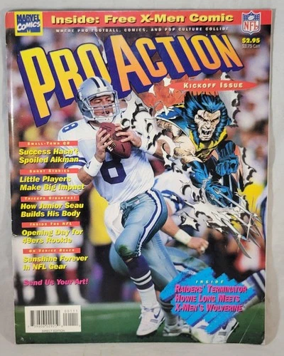 Vintage 1994 Pro Action #1 NFL Marvel Comics X-Men Fleer Ultra Cards