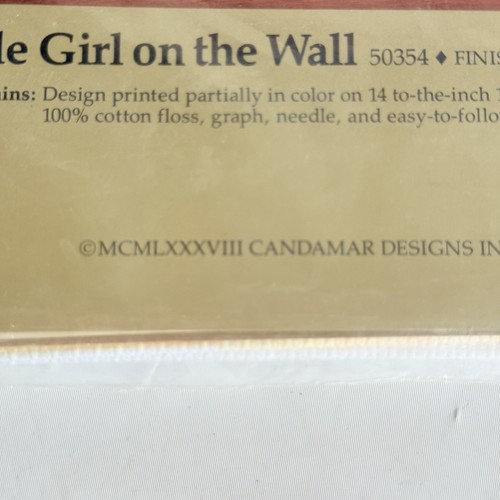 Something Special Little Girl On The Wall Cross Stitch Kit Vintage 50354 NEW - Picture 7 of 11