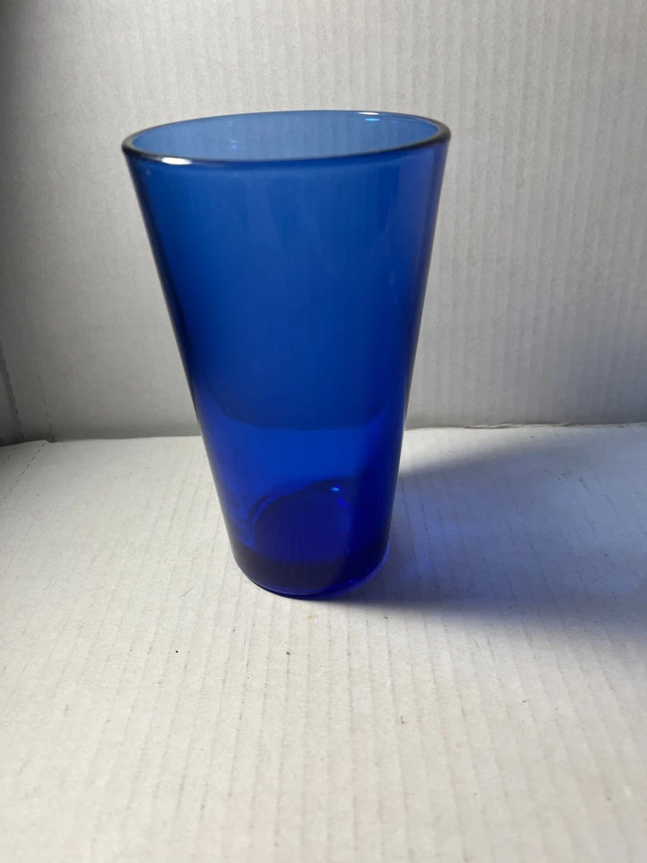 Lote de 6 vasos acampanados vintage Libbey azul cobalto Foto 2 de 4