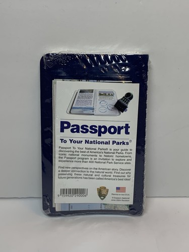 Pasaporte a tus parques nacionales con libro de estampillas de mapa Estados Unidos AmericaParks ~ NUEVO - Imagen 1 de 6