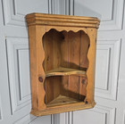 Retro Vintage Rustic Solid Pine Corner Wall Shelf – Country Kitchen Shelving