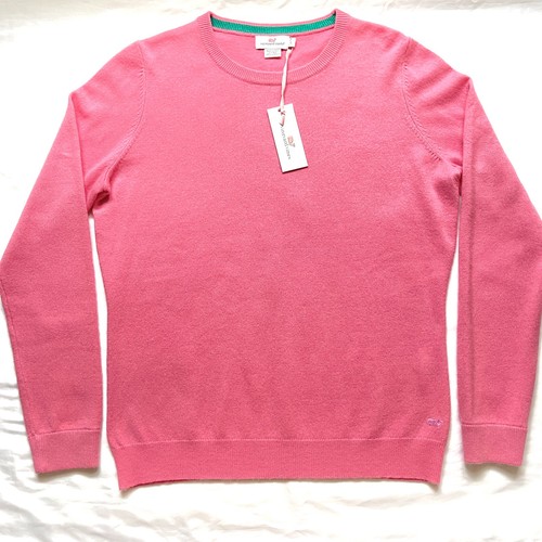 NWT Vineyard vines cashemer blend pink pullover top sweater L - Picture 10 of 14