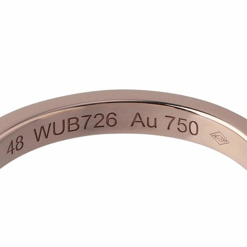 Auth Cartier Ballerine Wedding Ring Diamond 18K Rose Gold US4.5 EU48 UK J Used - Picture 4 of 8
