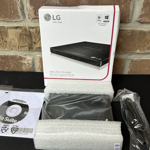 BRANDNEU LG ULTRA SCHLANKER TRAGBARER DVD-BRENNER SP80 MAC & WINDOWS KOMP. 8x DVD+RW - Bild 2 von 7