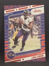 Lamar Jackson 2024 Panini Absolute Red Blue Parallel Kaboom Calendar Ravens #9