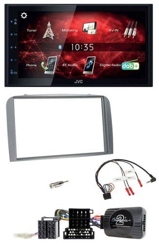 JVC DAB USB Bluetooth 2DIN Lenkrad Autoradio für Alfa Romeo 147 GT 2007-2010 sil - Bild 1 von 7