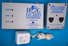 DOG GUARD T-4 7kc Transmitter With AC Adaptor  Lightning Suppressor READ AS IS