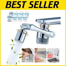 1080  Swivel Faucet Extender Aerator - Chrome Brass Water Filter Attachment