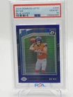 2024 Donruss Optic Football Bo Nix Blue Hyper Rookie #209 PSA 10 Gem Mint