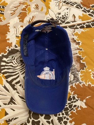 Vintage 90's Ralph Lauren Blue Polo Nautique Institute Crest Strap