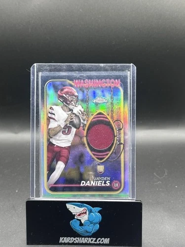 2024 Topps Chrome - Rookie Relics Jayden Daniels #CRR-JD (MEM, RC)