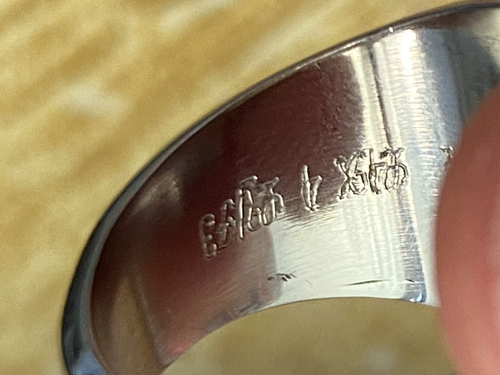 Anthony Wayne Class Ring With Blue Stone Marked LTM - Bild 10 von 20