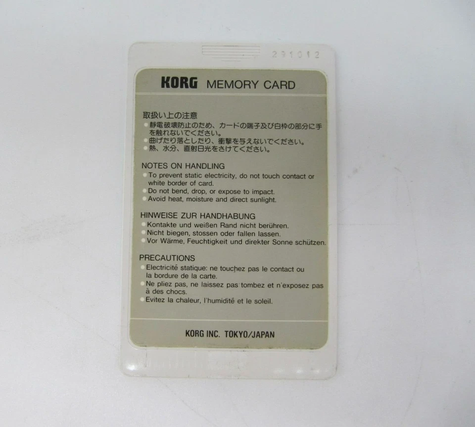 Korg M1 MPC-00P PROG/COMBI Memory Card Used from Japan - Image 3 of 3