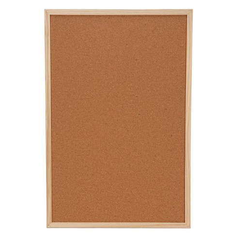 Cork Board 40x60cm Double Sided Wooden Frame Cork Bulletin Board For Office TU - Picture 4 of 12