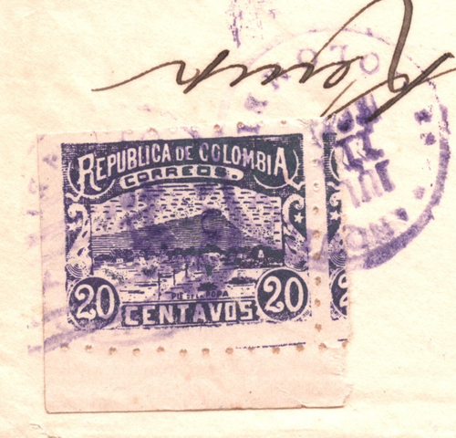 COLOMBIA Maritime 20c Cover *POR VAPOR ATLAS* Cachet SHIP 1903 USA New York WX59 - Picture 6 of 18