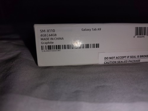 SAMSUNG Galaxy Tab A9 Wi-Fi 8.7" Tablet SM-X110 4GB 64GB Tablet Graphite - Picture 2 of 2