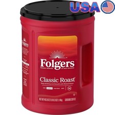 Classic Roast Ground Coffee Medium Roast Rich Flavor Smooth Brew 40.3oz Canister 11.59 per pound