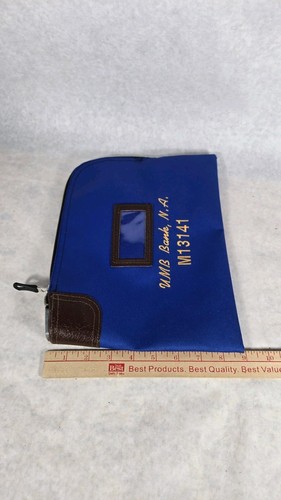 Rifkin Arco 7 Lock Money Deposit Bag UMB Bank, N.A. M13141 USA Blue NO KEY - Picture 9 of 9