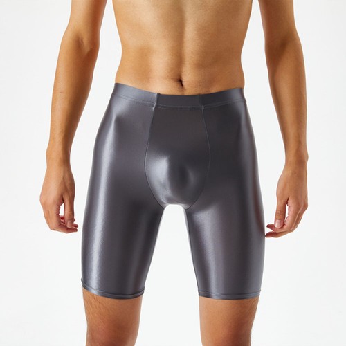 Workout Shorts Tights Underwear Fittness Shorts Fifth Pants Men Glossy Shorts á - Picture 10 of 30