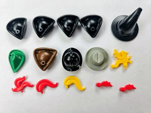Vintage Lego Hat & Plume Lot Of 15 Dragon Tricorne Pirate Witch Feather 
