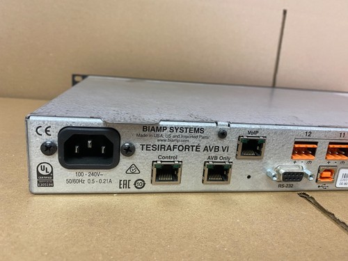 Procesador de audio digital Biamp Tesira FORTE VI *USADO* - Imagen 4 de 4