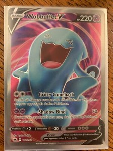 Wobbuffet V Full Art Rare - 191/202 Sword & Shield Base Set - Pokemon - Mint/NM