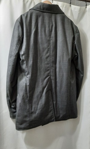 5500$ BRUNELLO CUCINELLI MENS WOOL DOUBLE BREASTED PEACOAT SZ:US M/50 EU - Picture 12 of 21