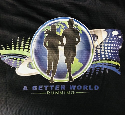Camisa Atlética Unisex Talla L Negra Un Mundo Mejor Correr Entrenamiento Pullover Top - Imagen 3 de 5