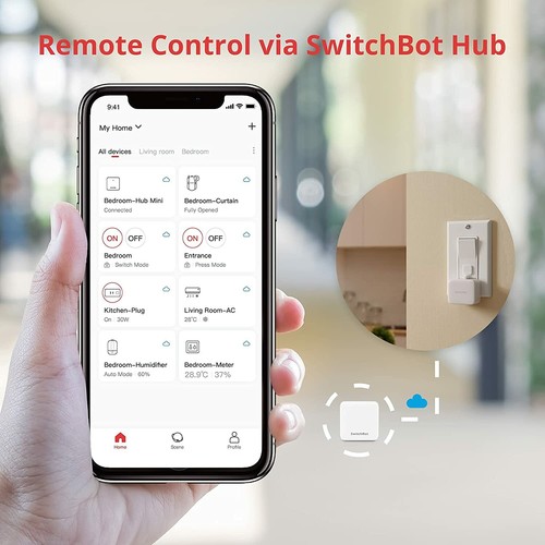 SwitchBot Smart Switch Tastendrücker - ohne Verkabelung, Funk App oder Timer Steuerung - Bild 8 von 13