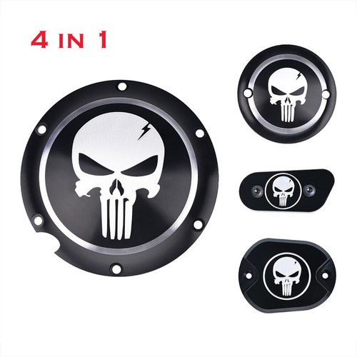 Cubierta temporizador Derby motor accesorios calavera para Harley Sportster Iron XL 883 1200 - Imagen 2 de 11