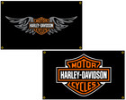 Harley Davidson Racing flag Motorbikes Polyester 2x3 or 3x5ft