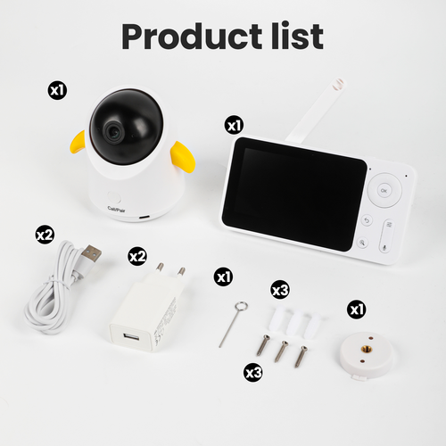 BOIFUN 4.3" Video Baby Monitor, 1080P Wi-Fi Bluetooth Security Camera Bluetooth - Picture 9 of 10