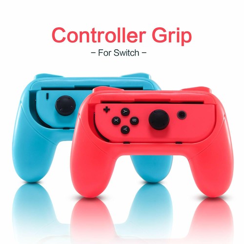 Beastron Grips Compatible with Nintendo Switch Joy Cons, Bundle (Red/Blue/Black) - Picture 32 of 36