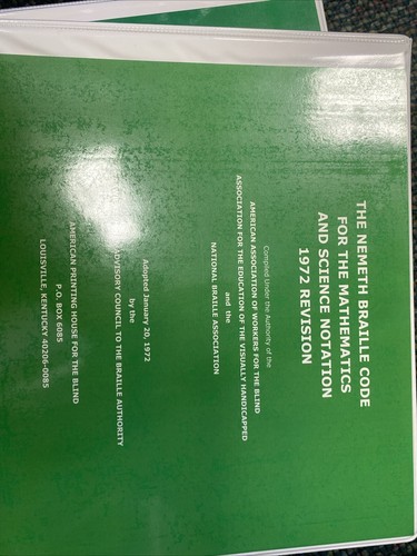 The Nemeth Braille Code for Mathematics and Science Notation 1972 Revision - Picture 2 of 7