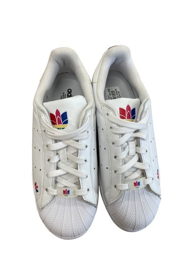 Adidas Superstar Pure J womans white leather sneakers size 5 SKU 8481 - Picture 18 of 19