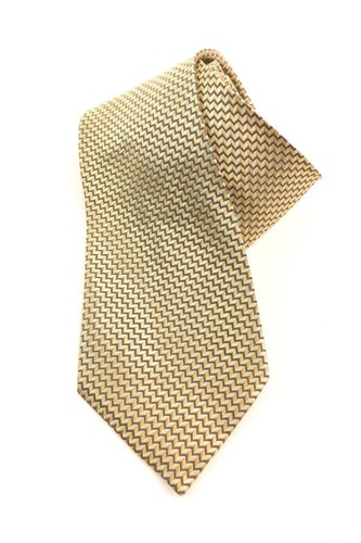 ARMANI COLLEZIONI multicolor men's silk tie chevron print Italy - Picture 1 of 3