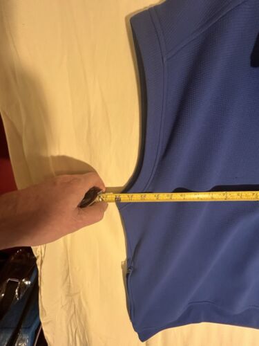 Callaway Golf 1/4 Zip Vest Royal Blue Pullover 2XL Tall Zip Pockets - Picture 13 of 21