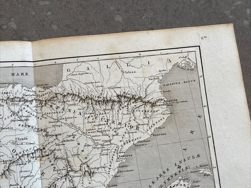Original Antique French Map 1852 by Duvotenay Ancient Spain - 第 6/8 張圖片