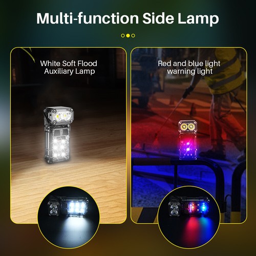 Portable Bright Mini Turnable keychain Light LED EDC Flashlight Working Light - Picture 10 of 15